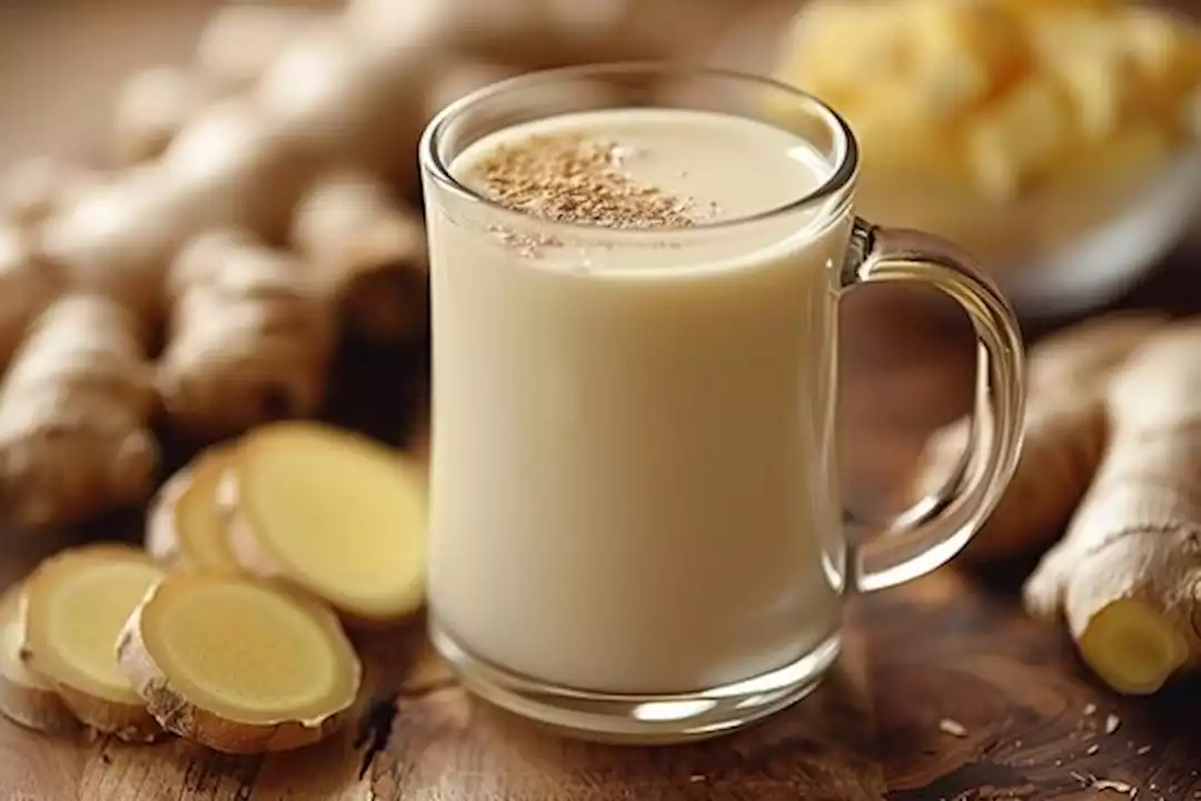 الزنجبيل بالحليب