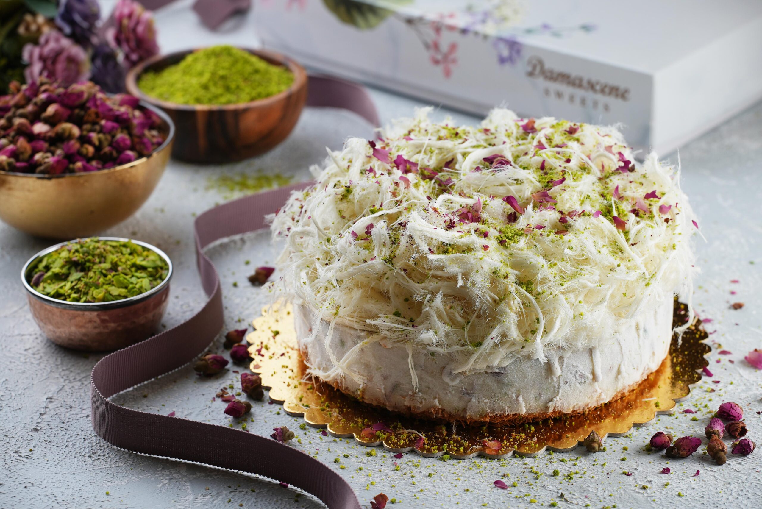 حلوى القطن مع بوظة عربي (4 رول)